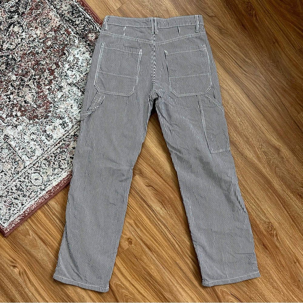 Bershka Striped Carpenter Chino Pants